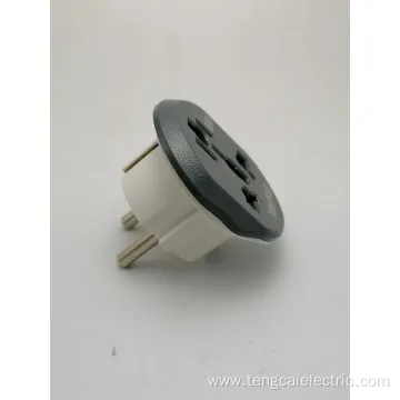 European Grounded Power Plug Adapter Converter